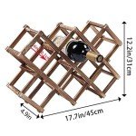 Stylish Wooden Wine Rack for 10 Bottles