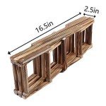 Stylish Wooden Wine Rack for 10 Bottles