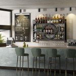 Wall Mounted Metal Wine Bottle Storage Rack