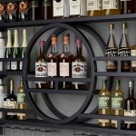 Wall Mounted Metal Wine Bottle Storage Rack