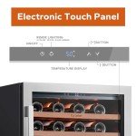 24-Inch 54-Bottle Wine Cooler with Glass Door