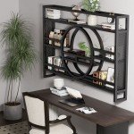 Wall Mounted Metal Wine Bottle Storage Rack