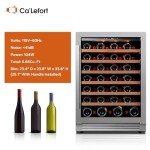 24-Inch 54-Bottle Wine Cooler with Glass Door