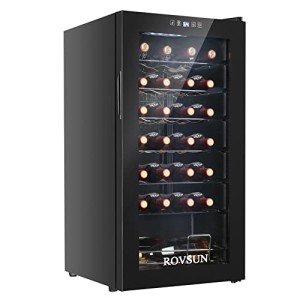28-Bottle Freestanding Wine Cooler with Temp Control