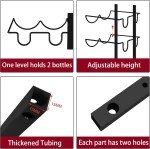 Adjustable 24-Bottle Wall Mounted Wine Rack
