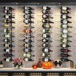 Adjustable 24-Bottle Wall Mounted Wine Rack