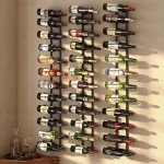 Adjustable 24-Bottle Wall Mounted Wine Rack
