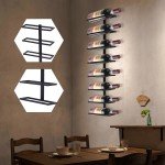 8-Bottle Wall-Mounted Wine Rack Display Holder