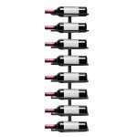 8-Bottle Wall-Mounted Wine Rack Display Holder