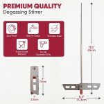 Stainless Steel Wine Degassing Stirrer for Homebrewing