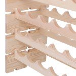 Stackable Wooden Wine Rack for 96 Bottles