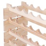 Stackable Wooden Wine Rack for 96 Bottles