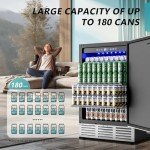24-Inch Beverage Refrigerator with Stainless Steel Door