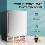24-Inch Beverage Refrigerator with Stainless Steel Door