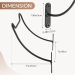 10 Pack Wall Mounted Iron Wine Bottle Holders