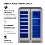Stainless Steel 24" Beverage Center for Wine