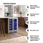 Stainless Steel 24" Beverage Center for Wine