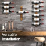 Wall-Mounted Wine Rack for 12 Bottles
