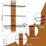 Wall-Mounted Wine Rack for 12 Bottles