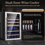 FOVOMI 52-Bottle Dual Zone Wine Refrigerator