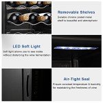 18-Bottle Freestanding Compressor Wine Cooler Fridge
