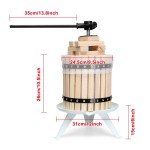 3.17 Gallon Wooden Fruit Wine Press for Home