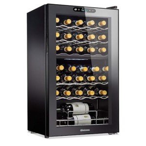 32-Bottle Dual Zone Wine Cooler with LED Display