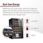 32-Bottle Dual Zone Wine Cooler with LED Display