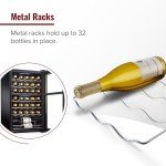 32-Bottle Dual Zone Wine Cooler with LED Display