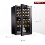 32-Bottle Dual Zone Wine Cooler with LED Display