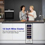 Tylza 18-Bottle Wine Cooler with Tempered Glass Door