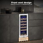 Tylza 18-Bottle Wine Cooler with Tempered Glass Door