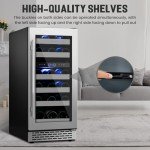 VINECOLD 15 Inch Dual Zone Wine Cooler