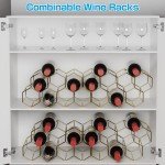 Gold Metal 7-Bottle Countertop Wine Rack