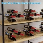 Gold Metal 7-Bottle Countertop Wine Rack