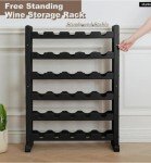 Stackable Solid Wood Wine Rack for 30 Bottles