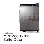 6 Bottle Black+Decker Wine Cooler with Mirrored Front