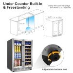 24-Inch Dual Zone Wine and Beverage Cooler