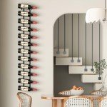24-Bottle Adjustable Wall Mounted Wine Rack