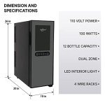 Koolatron Dual Zone 12-Bottle Wine Cooler