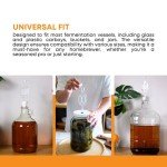 5-Pack S-Style Fermentation Airlocks for Winemaking
