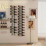 24-Bottle Adjustable Wall Mounted Wine Rack