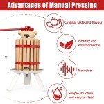 6L Manual Fruit Wine Press with 6 Blocks