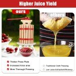 6L Manual Fruit Wine Press with 6 Blocks
