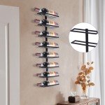 Wall-Mounted Wine Rack for 8 Bottles