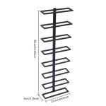 Wall-Mounted Wine Rack for 8 Bottles