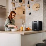 Compact 6-Bottle Wine Fridge with Mirror