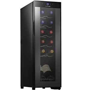 Compact Mini Wine Fridge for 12 Bottles