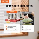 VEVOR Manual Fruit Wine Press for Cider Making