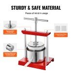 VEVOR Manual Fruit Wine Press for Cider Making